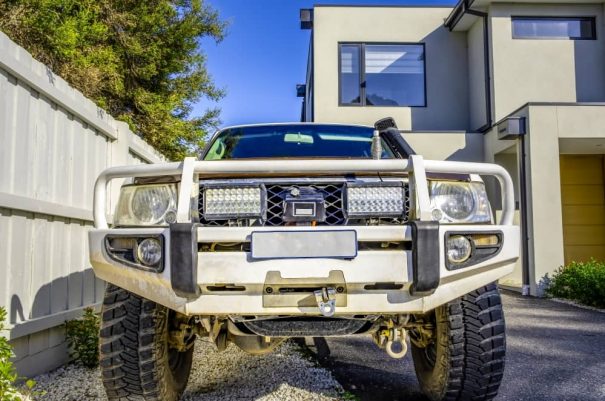 If you are looking for some serious protection, you will need an alloy or a steel bullbar.