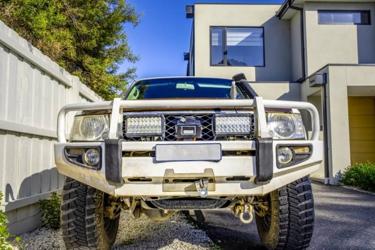If you are looking for some serious protection, you will need an alloy or a steel bullbar.