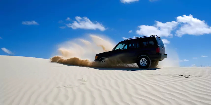 4WD getting stuck in sand